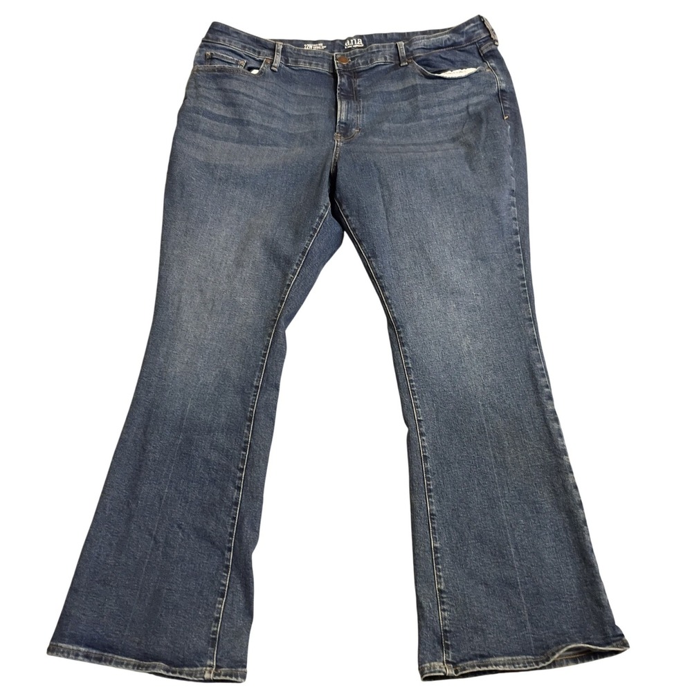 a.n.a Vintage Bootcut Jeans Womens 22W Blue High Rise Stretch Denim Flare